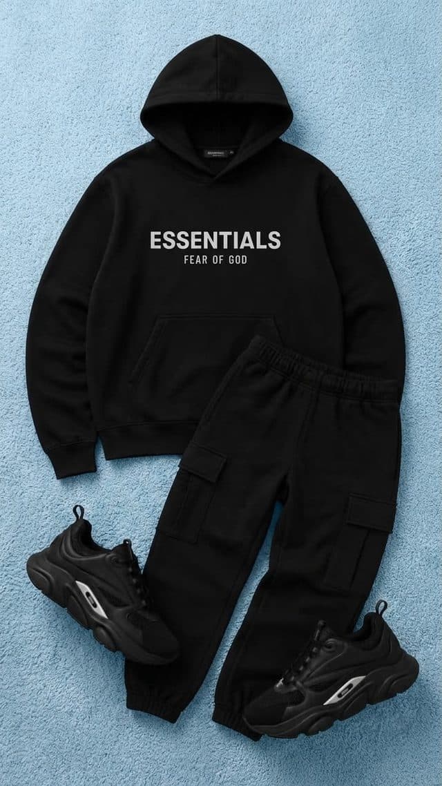 Total black hoodie