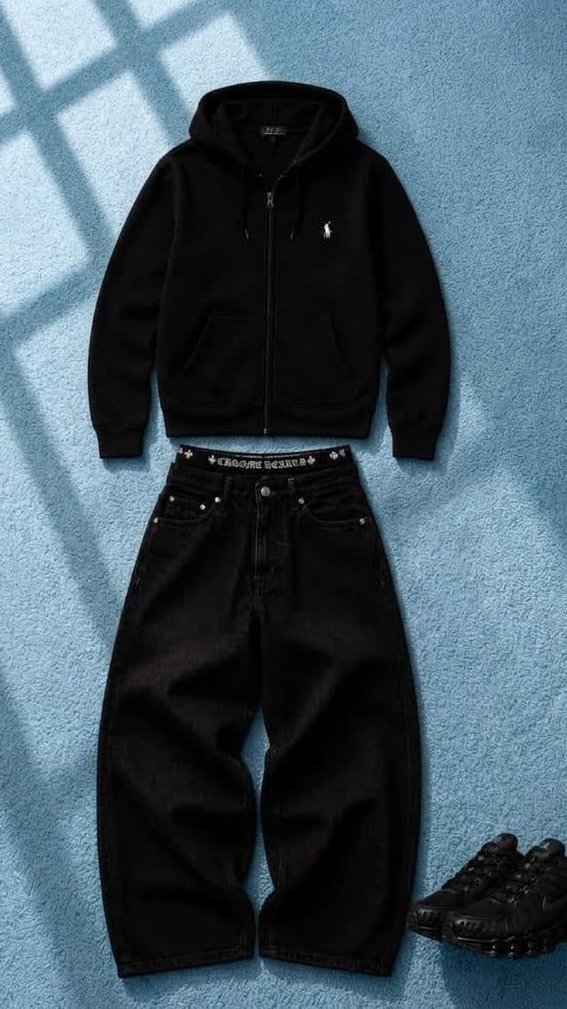 Total black baggy